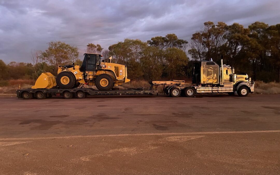 CAT loader from Brisbane to Darwin , machinery transport
