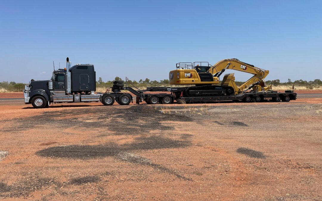 Excavator and Buckets from Brisbane to Alice Springs