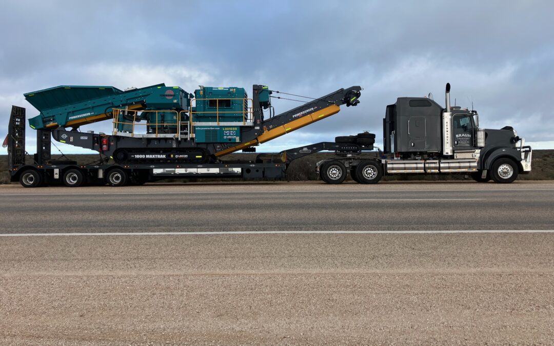 31-Tonne Crusher Transport from Melbourne to Perth